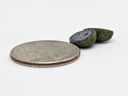 Tabasco Geode Cabochon Pair | Natural Mexican Geode