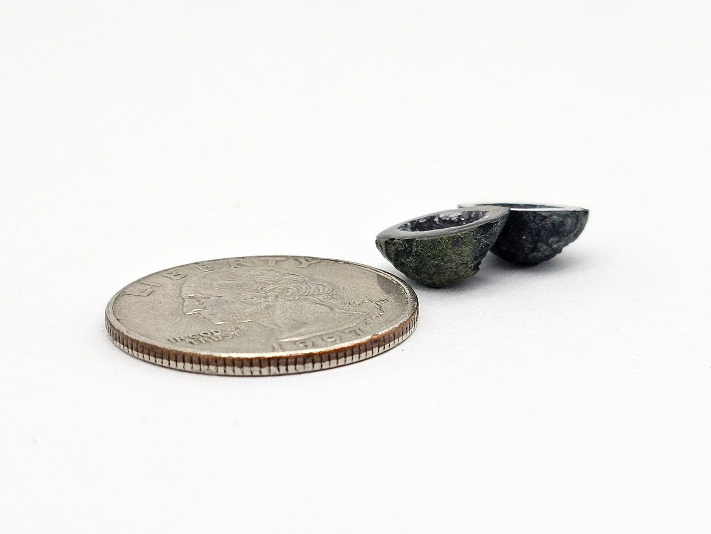 Tabasco Geode Cabochon Pair | Natural Mexican Geode