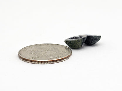 Tabasco Geode Cabochon Pair | Natural Mexican Geode