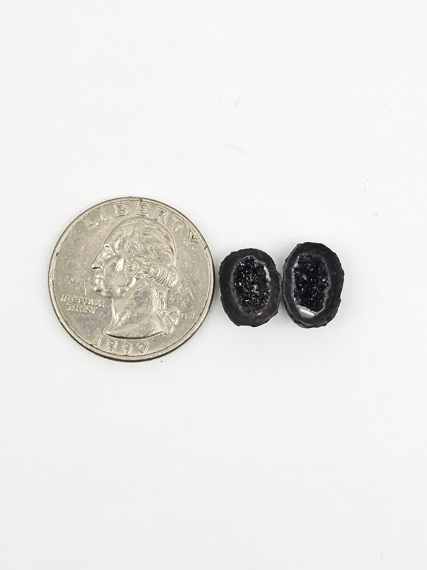 Tabasco Geode Cabochon Pair | Natural Mexican Geode