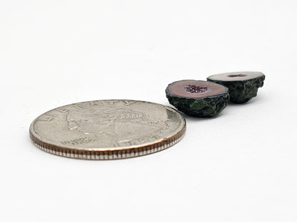 Tabasco Geode Cabochon Pair | Natural Mexican Geode