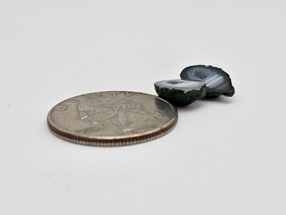 Tabasco Geode Cabochon Pair | Natural Mexican Geode
