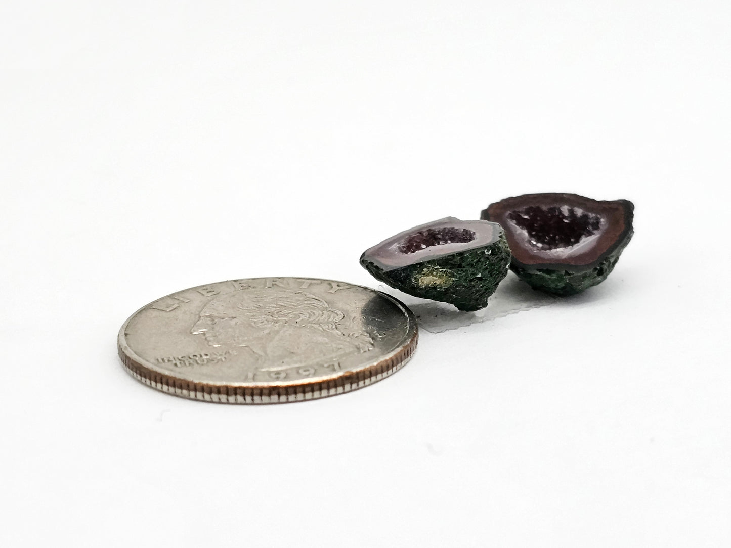 Tabasco Geode Cabochon Pair | Natural Mexican Geode