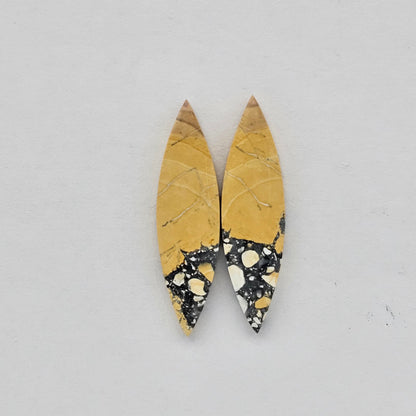 Maligano Jasper cabochon pair