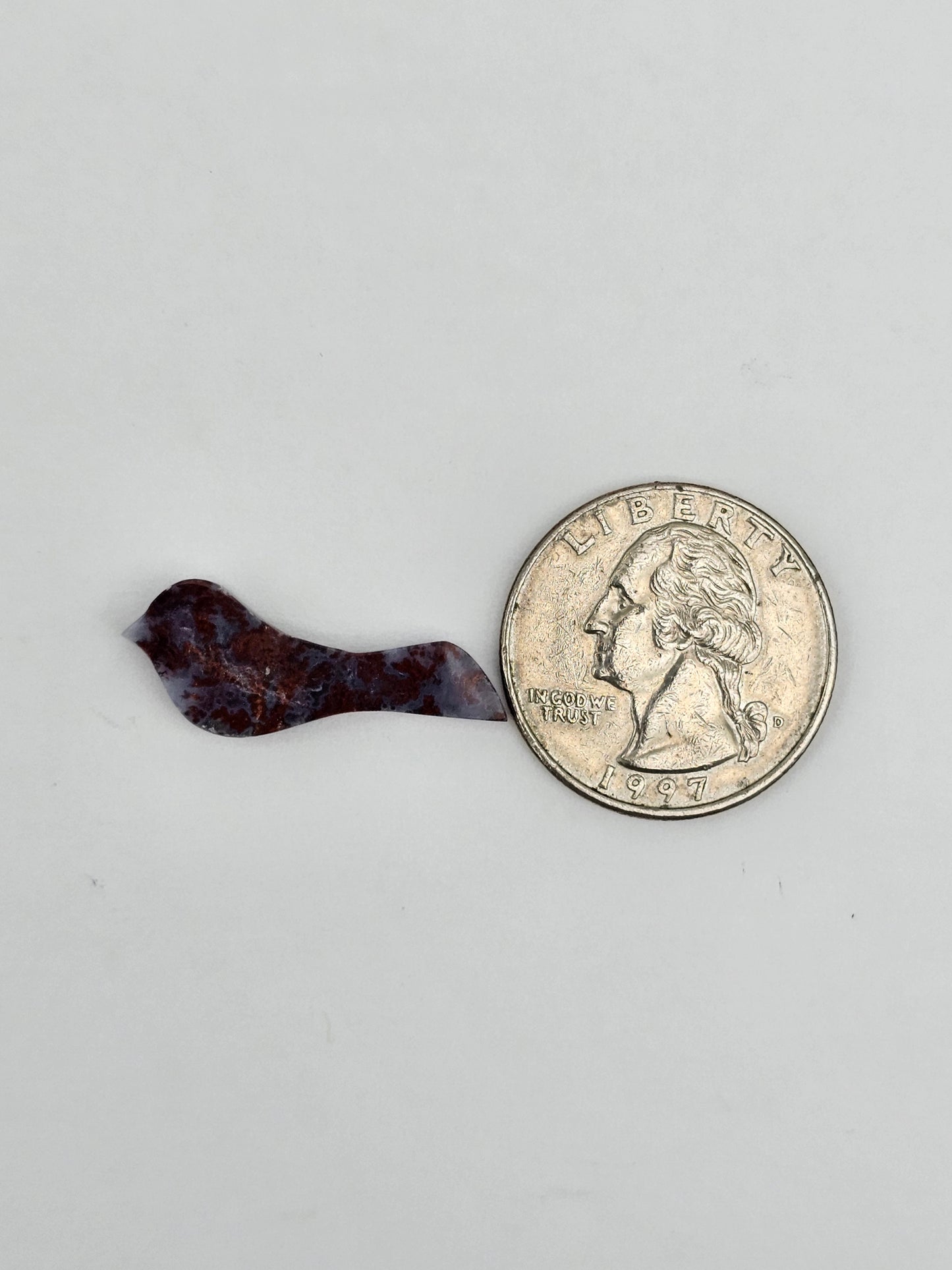 Purple agate bird cabochon