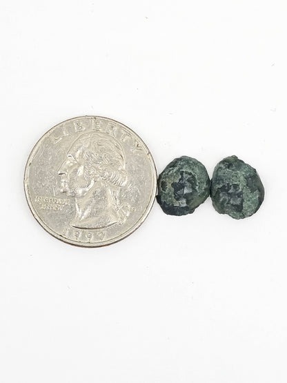 Tabasco Geode Cabochon Pair | Natural Mexican Geode