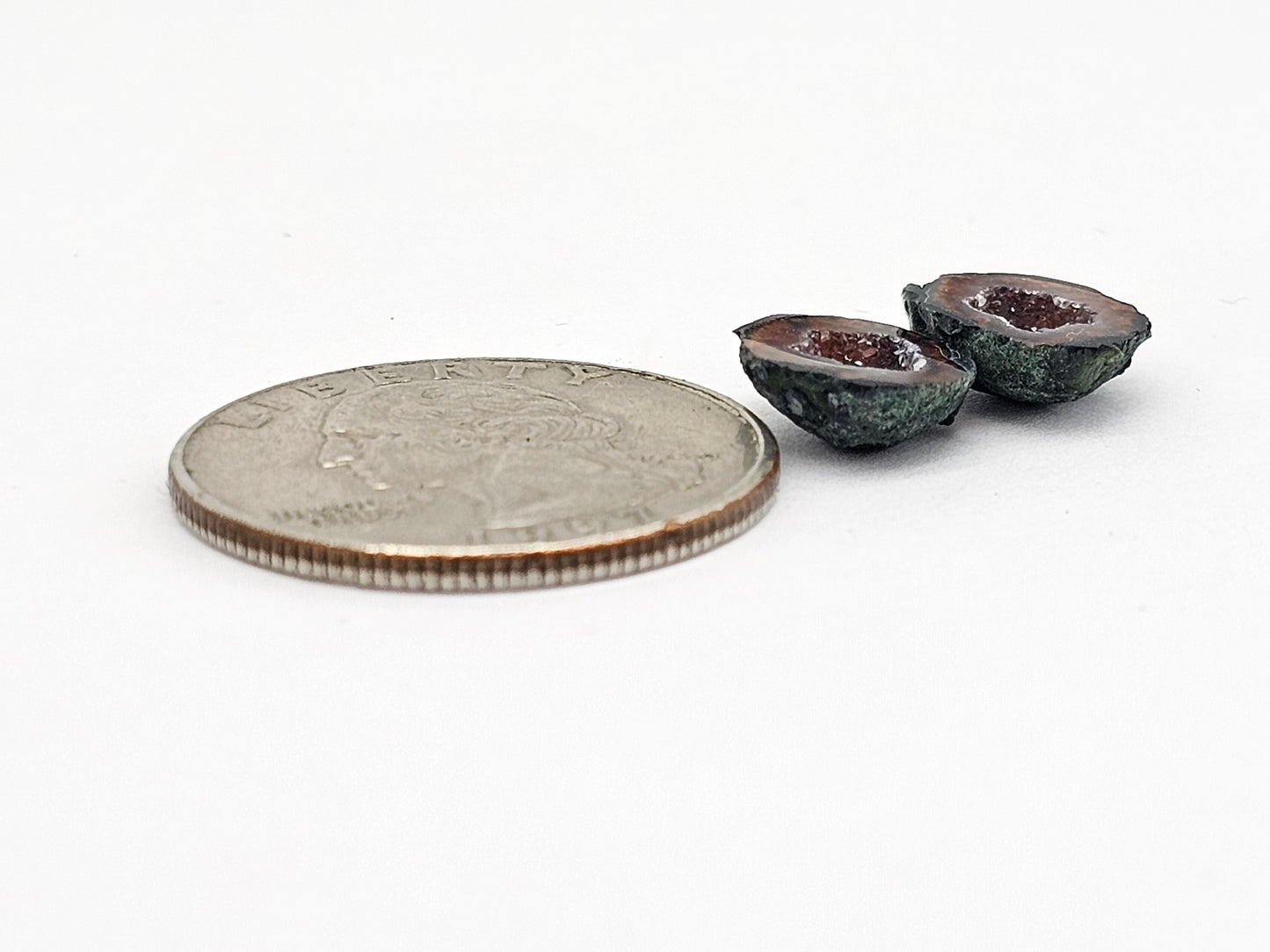 Tabasco Geode Cabochon Pair | Natural Mexican Geode