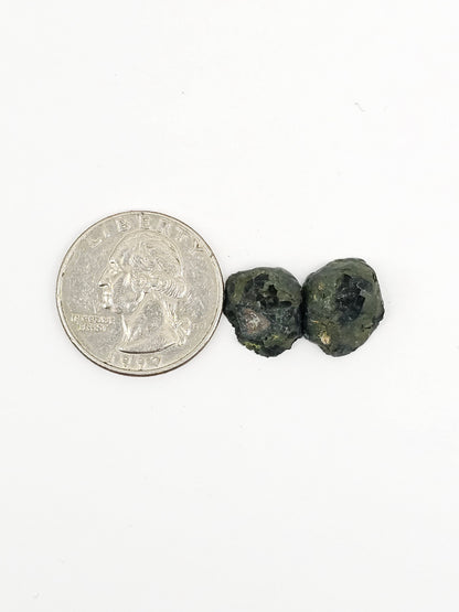 Tabasco Geode Cabochon Pair | Natural Mexican Geode