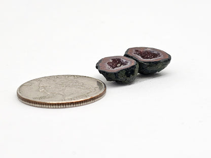 Tabasco Geode Cabochon Pair | Natural Mexican Geode
