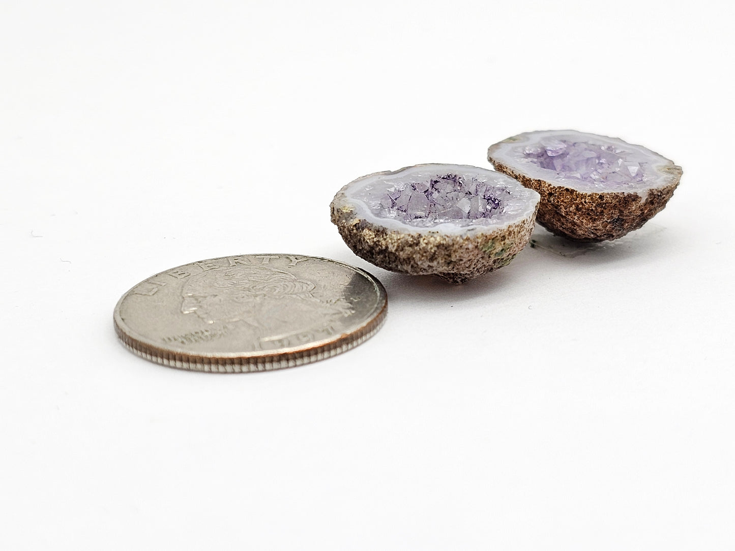 Tabasco Geode Cabochon Pair | Natural Mexican Geode