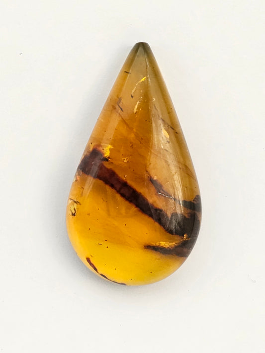 Amber authentic cabochon large