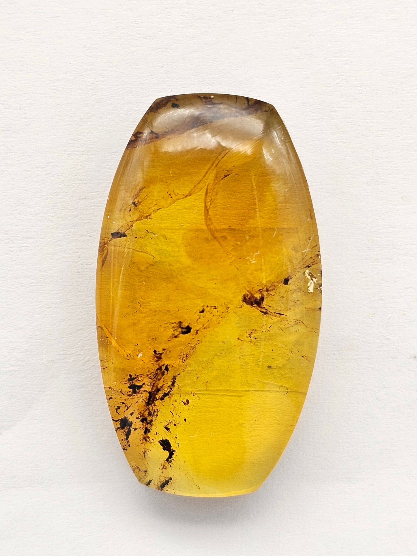 Amber cabochon | Artisan Cut Gemstone