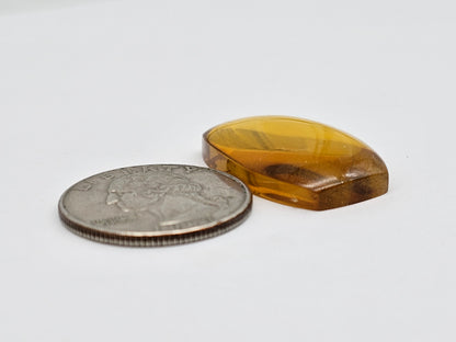 Amber cabochon | Artisan Cut Gemstone