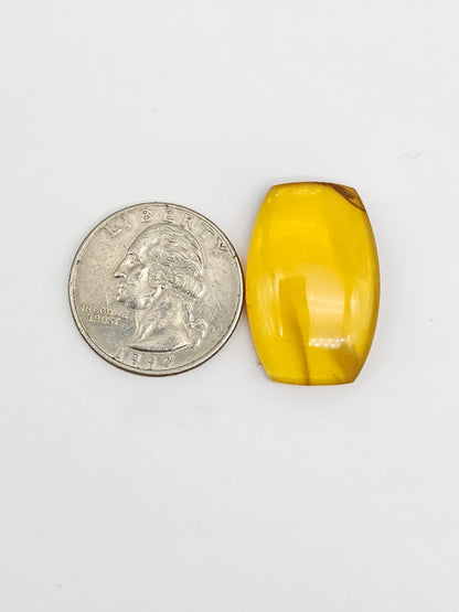 Amber cabochon | Artisan Cut Gemstone