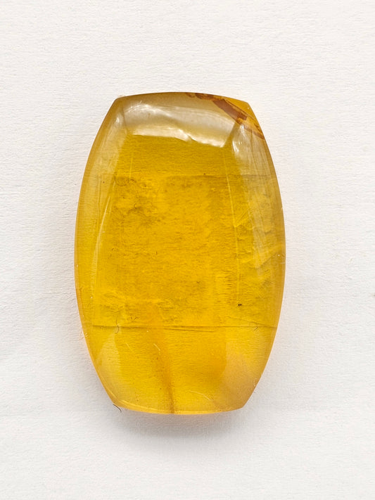 Amber cabochon | Artisan Cut Gemstone