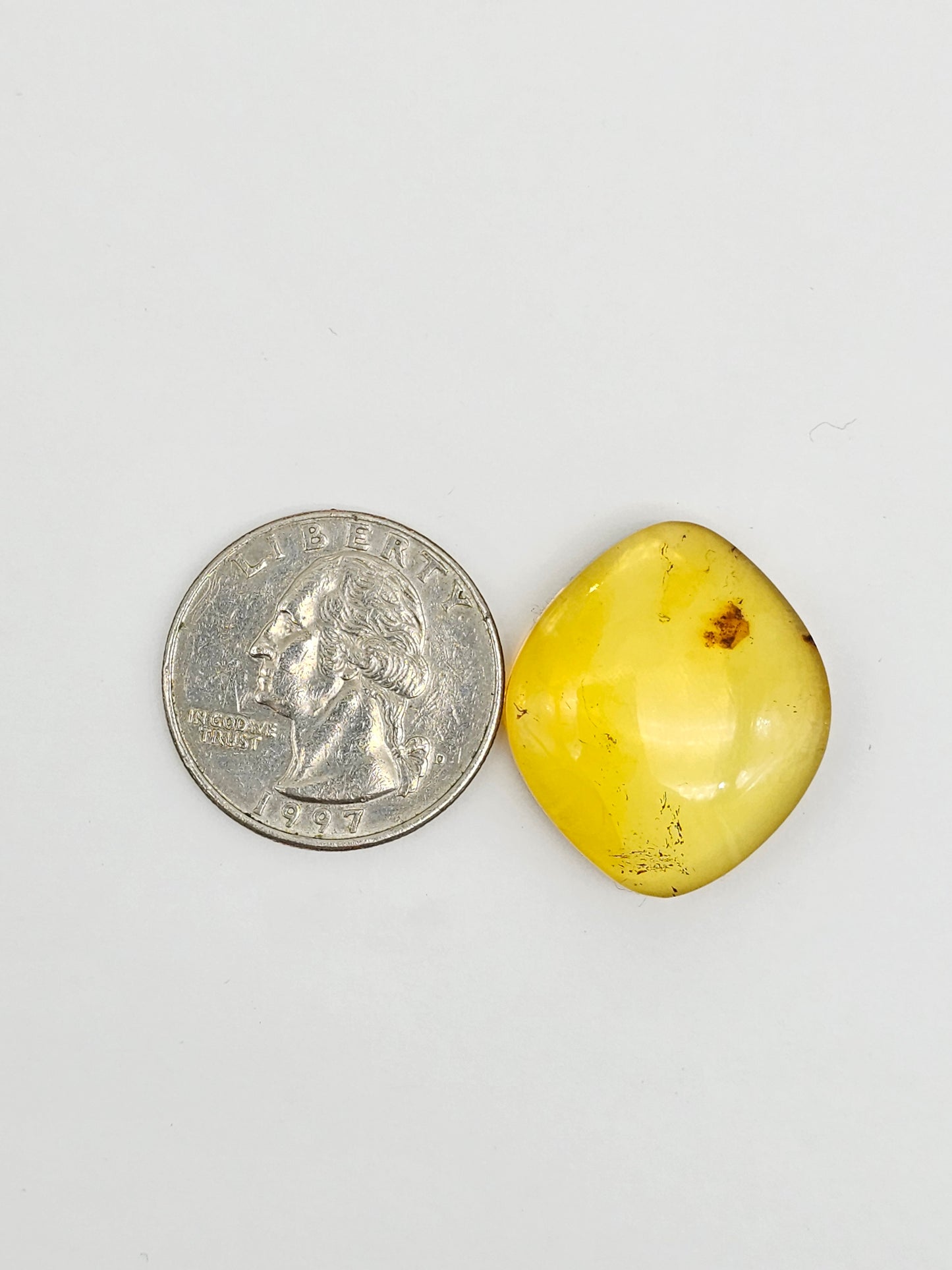 Amber cabochon | Artisan Cut Gemstone