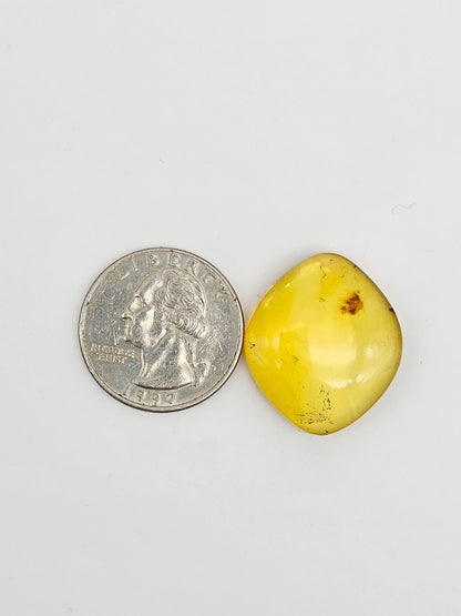 Amber cabochon | Artisan Cut Gemstone