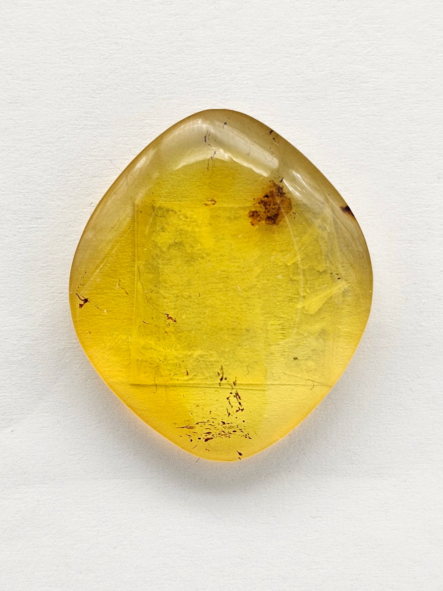 Amber cabochon | Artisan Cut Gemstone