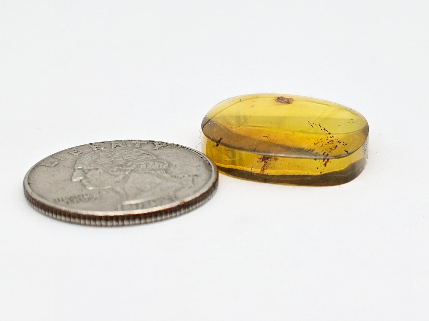 Amber cabochon | Artisan Cut Gemstone