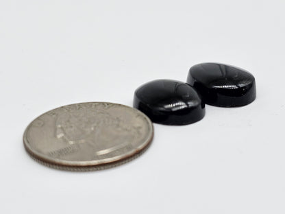 Rainbow obsidian Cabochon Pair | Natural Mexican Obsidian for Silversmiths