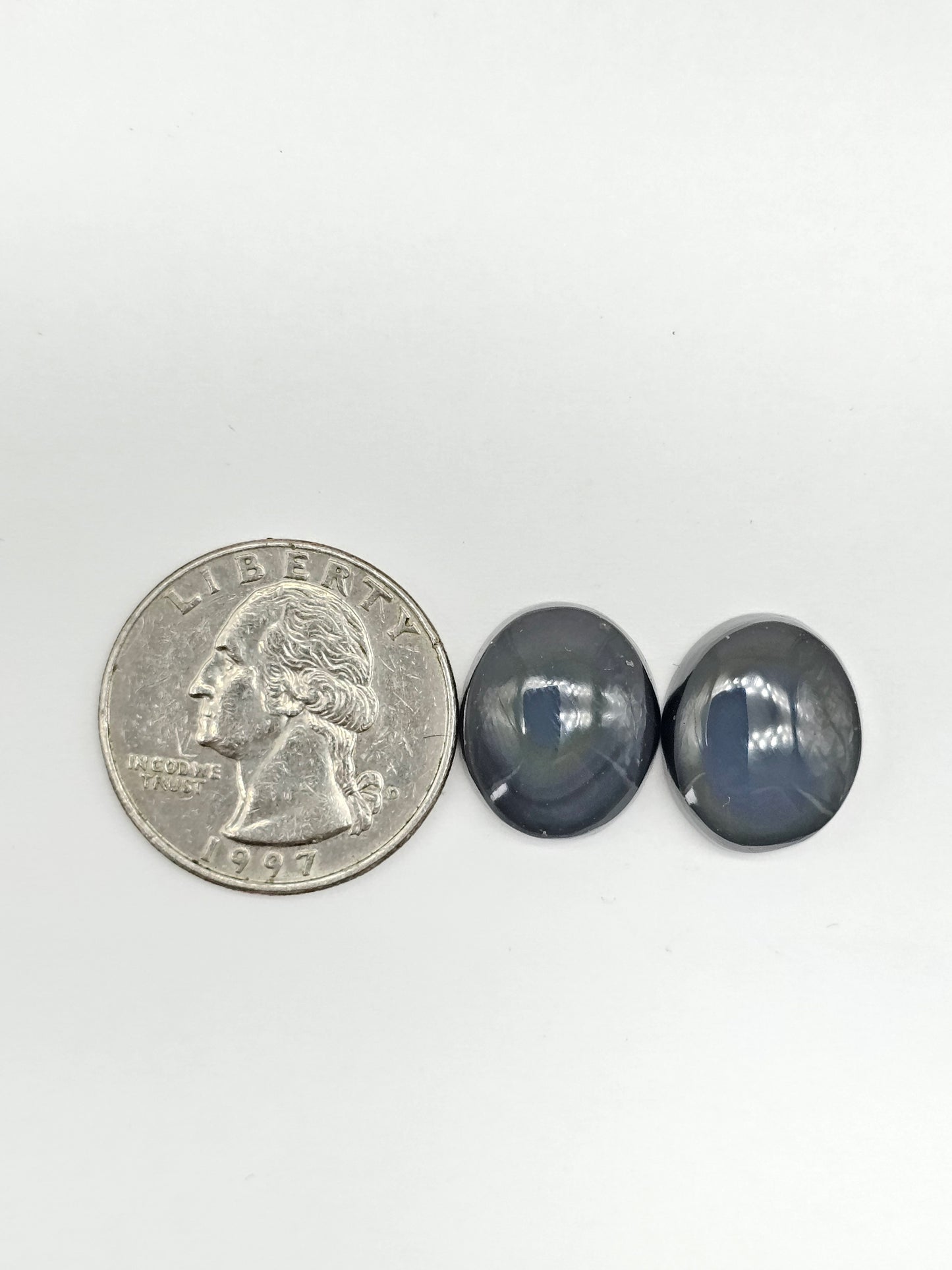 Rainbow obsidian Cabochon Pair | Natural Mexican Obsidian for Silversmiths