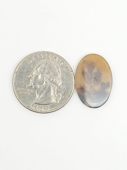 Scenic Dendritic Agate Cabochon – Natural Landscape Stone