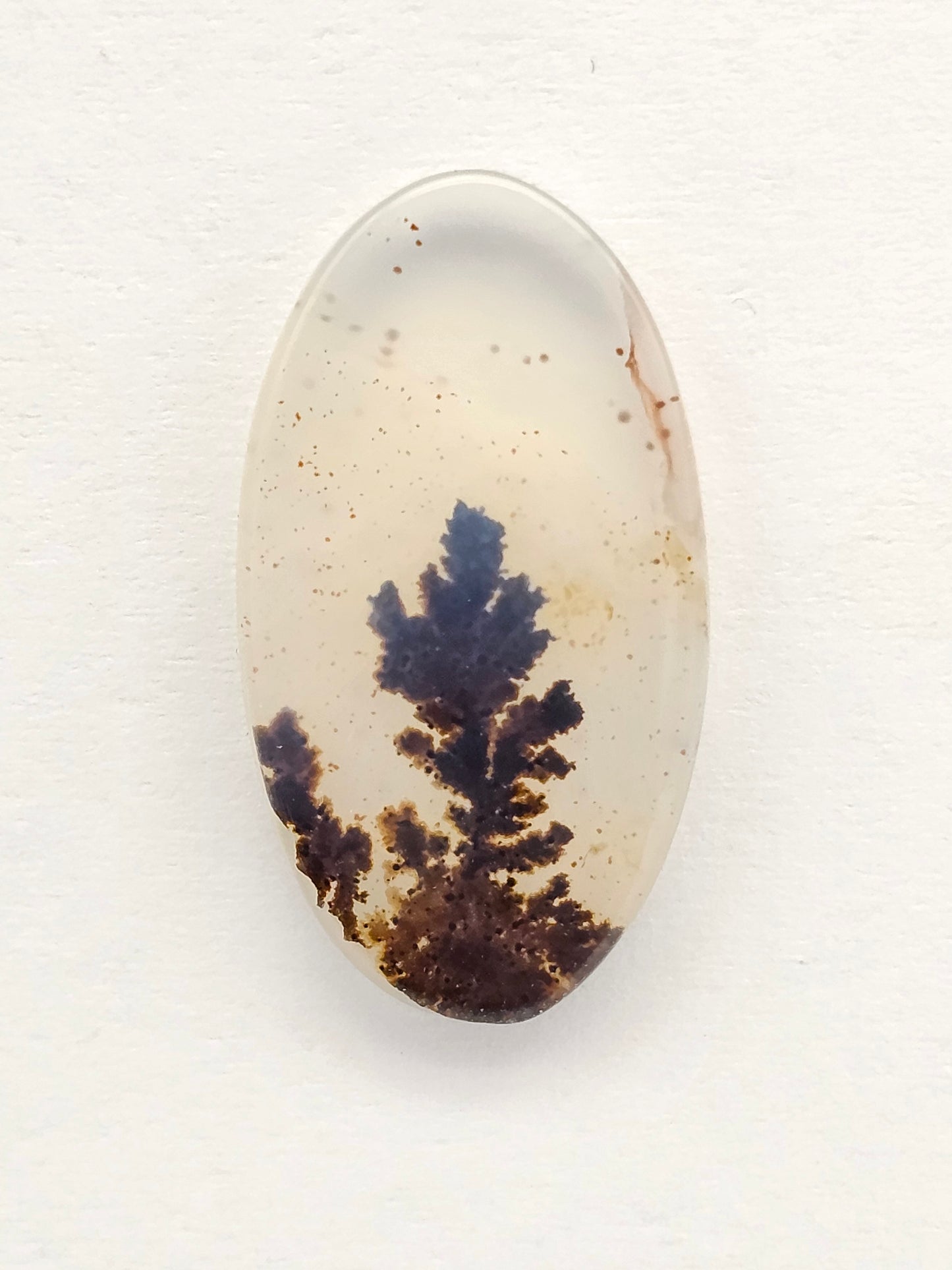 Scenic Dendritic Agate Cabochon – Natural Landscape Stone