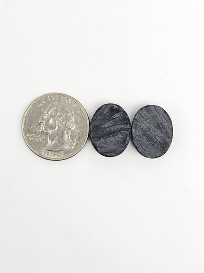 Rainbow obsidian Cabochon Pair | Natural Mexican Obsidian for Silversmiths