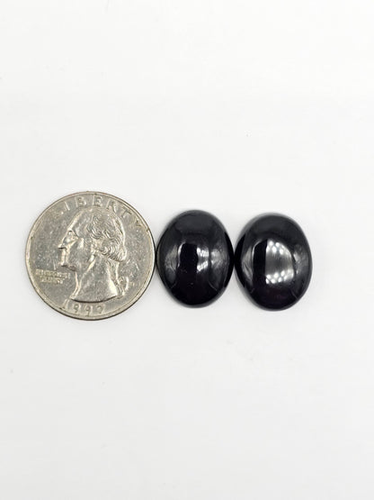 Rainbow obsidian Cabochon Pair | Natural Mexican Obsidian for Silversmiths