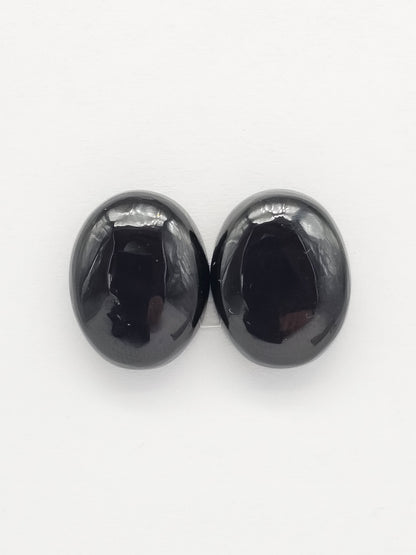 Rainbow obsidian Cabochon Pair | Natural Mexican Obsidian for Silversmiths