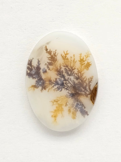 Scenic Dendritic Agate Cabochon – Natural Landscape Stone