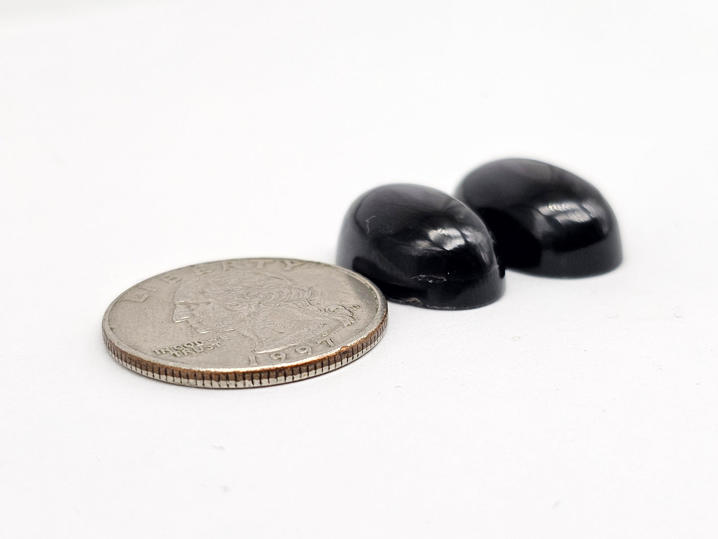 Rainbow obsidian Cabochon Pair | Natural Mexican Obsidian for Silversmiths