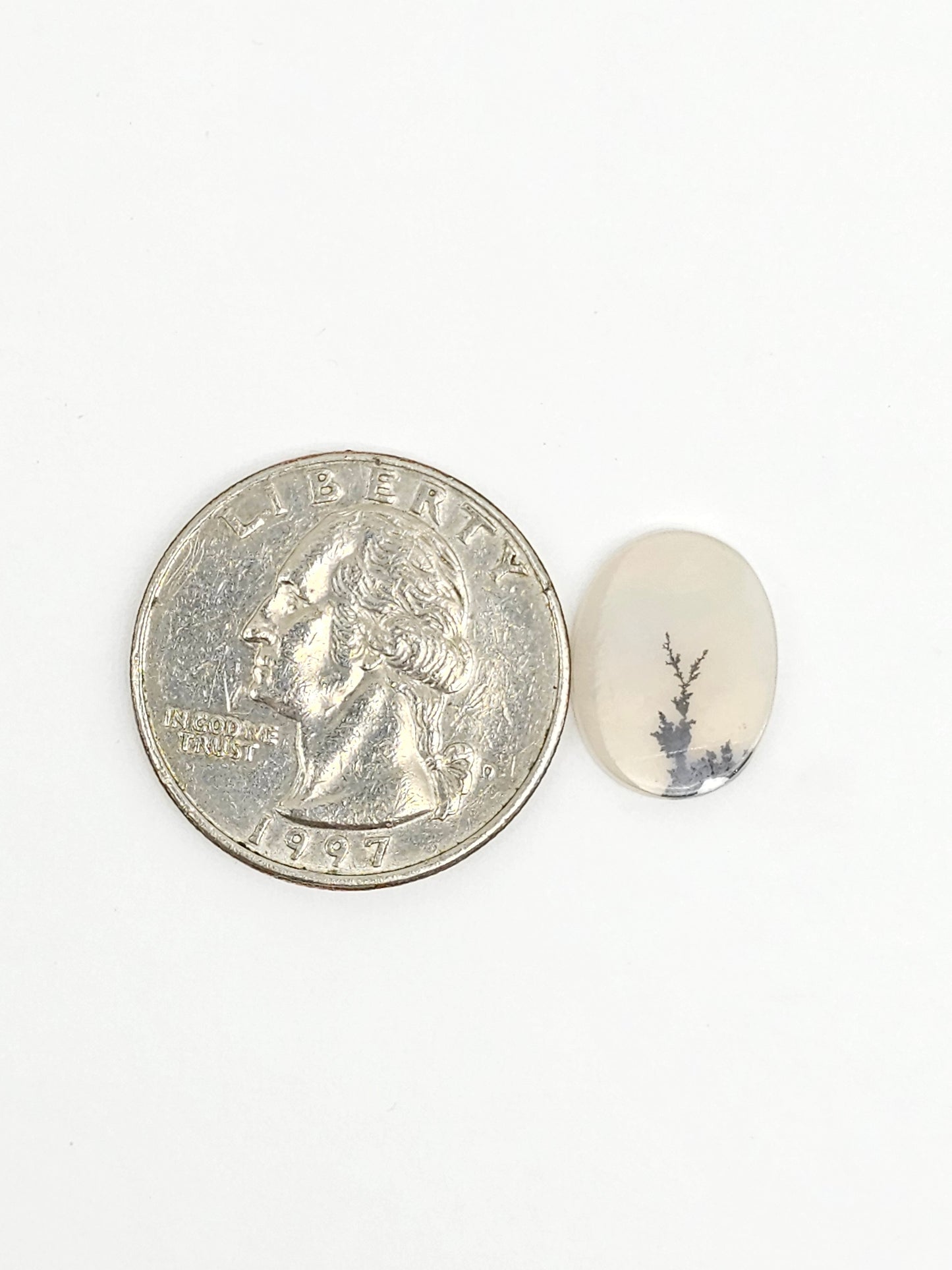 Scenic Dendritic Agate Cabochon – Natural Landscape Stone