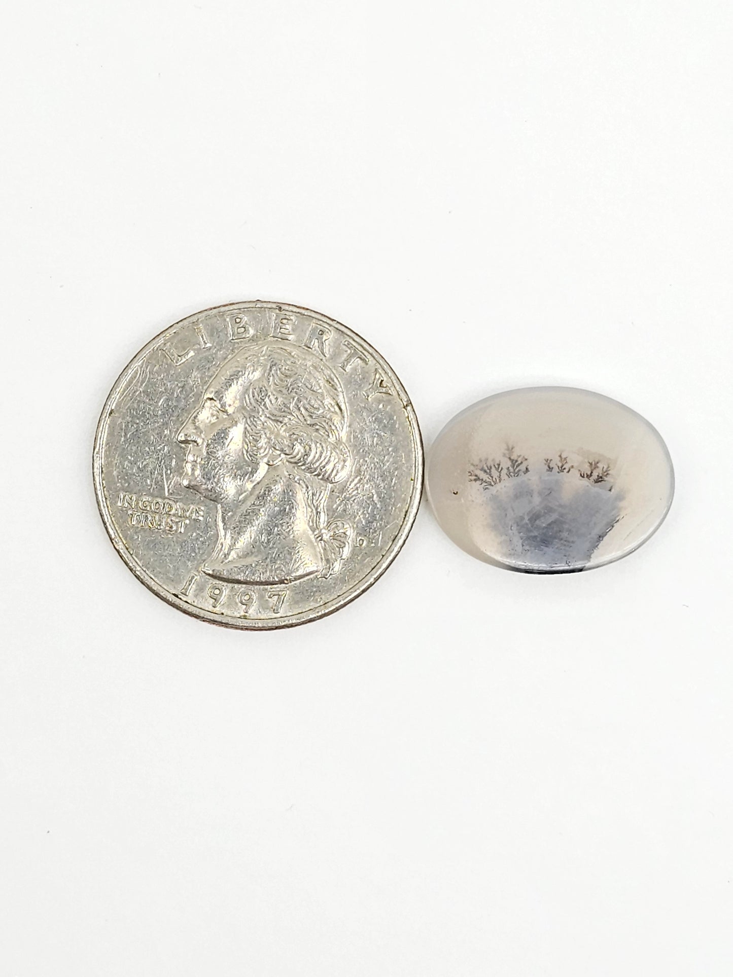 Scenic Dendritic Agate Cabochon – Natural Landscape Stone