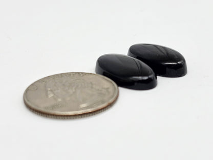 Rainbow obsidian Cabochon Pair | Natural Mexican Obsidian for Silversmiths