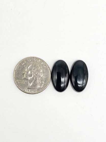 Rainbow obsidian Cabochon Pair | Natural Mexican Obsidian for Silversmiths