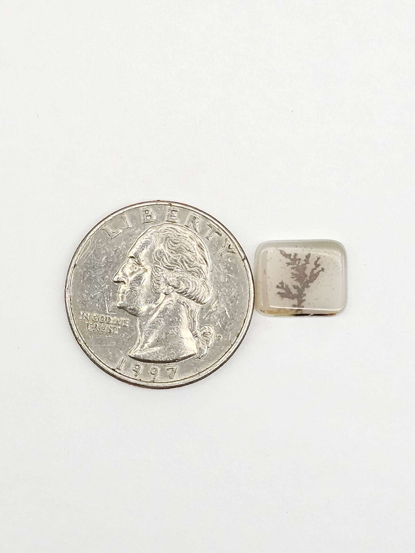 Scenic Dendritic Agate Cabochon – Natural Landscape Stone