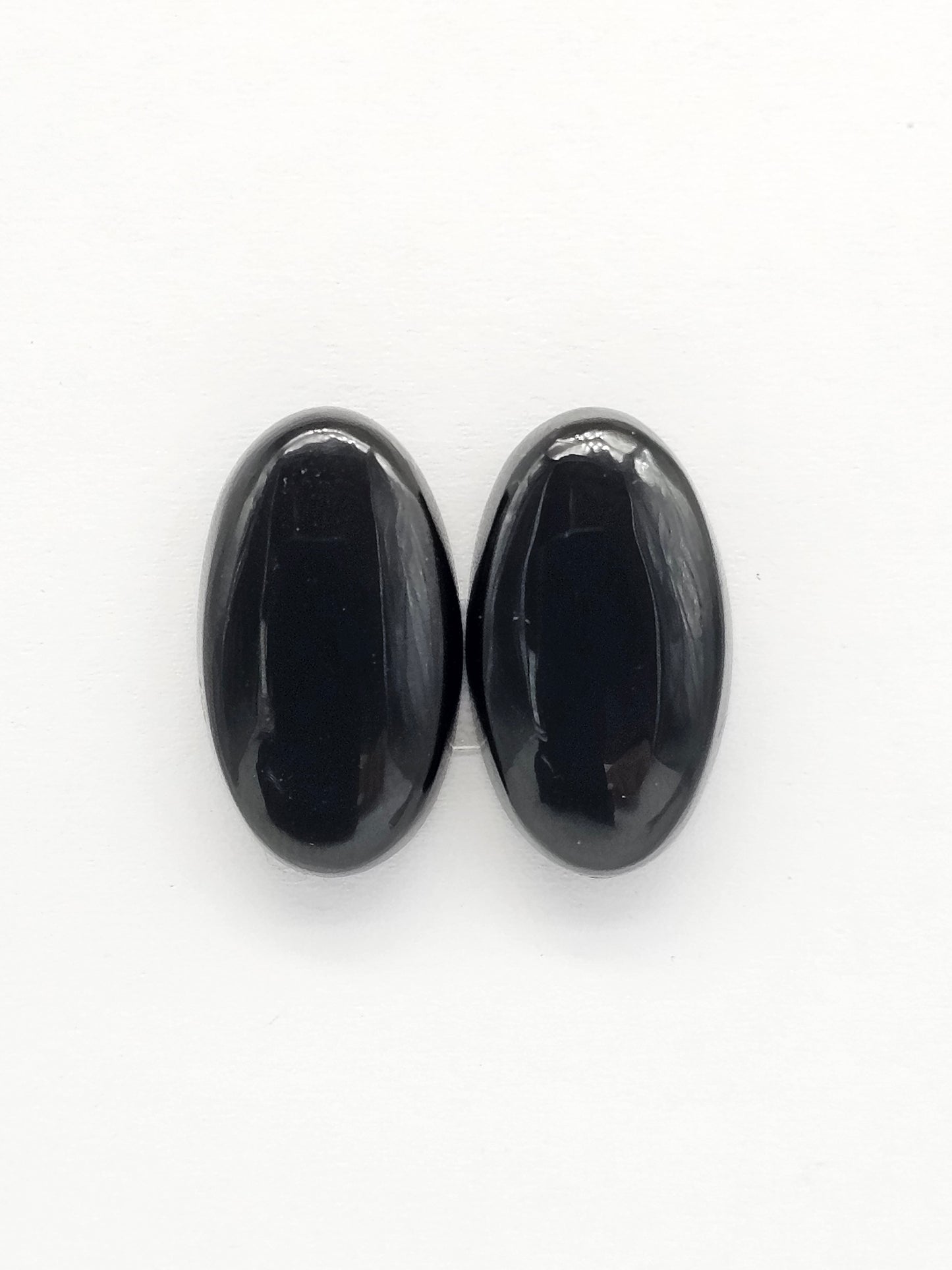 Rainbow obsidian Cabochon Pair | Natural Mexican Obsidian for Silversmiths