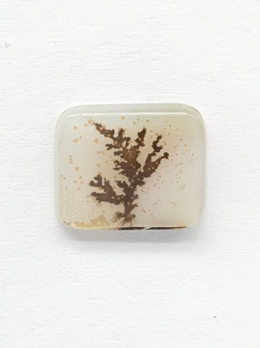 Scenic Dendritic Agate Cabochon – Natural Landscape Stone