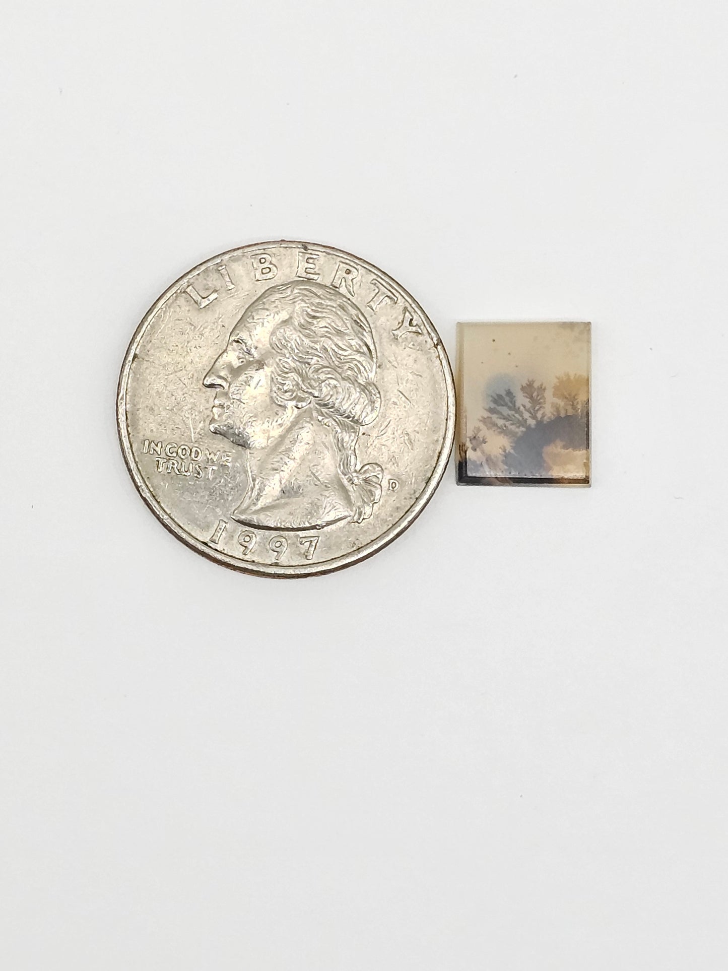 Scenic Dendritic Agate Cabochon – Natural Landscape Stone
