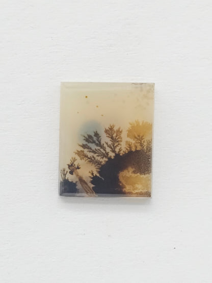 Scenic Dendritic Agate Cabochon – Natural Landscape Stone