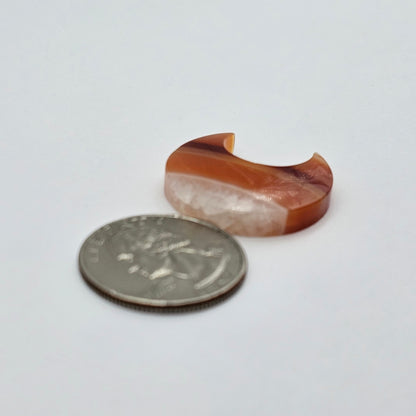 Carnelian Moon Agate Cabochon