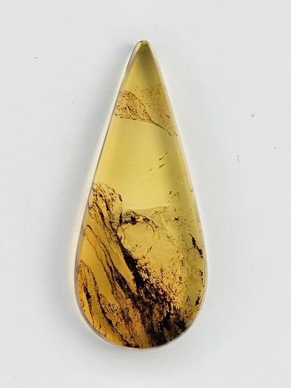 Amber authentic cabochon large