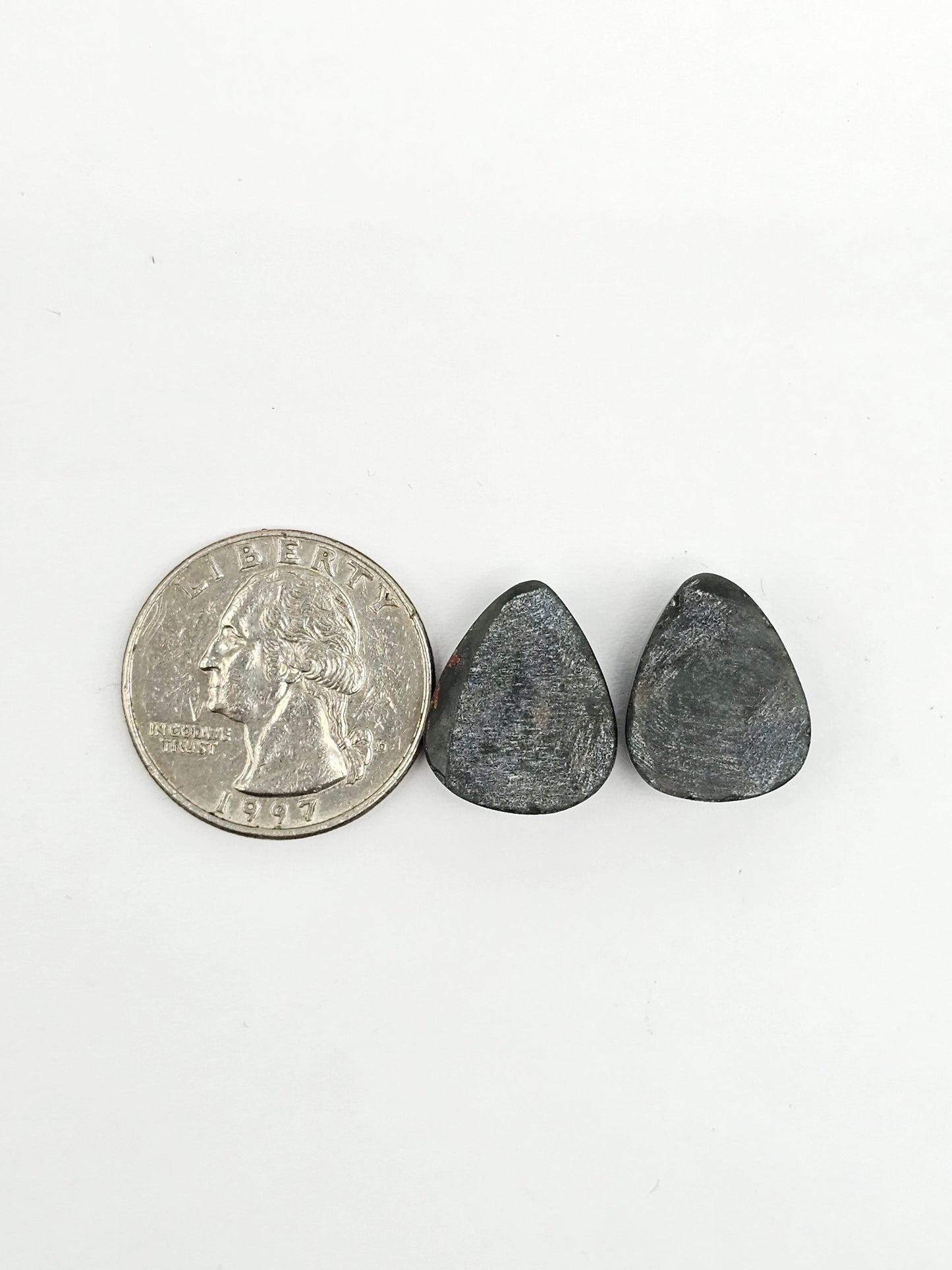 Velvet obsidian Cabochon Pair | Natural Mexican Obsidian for Silversmiths