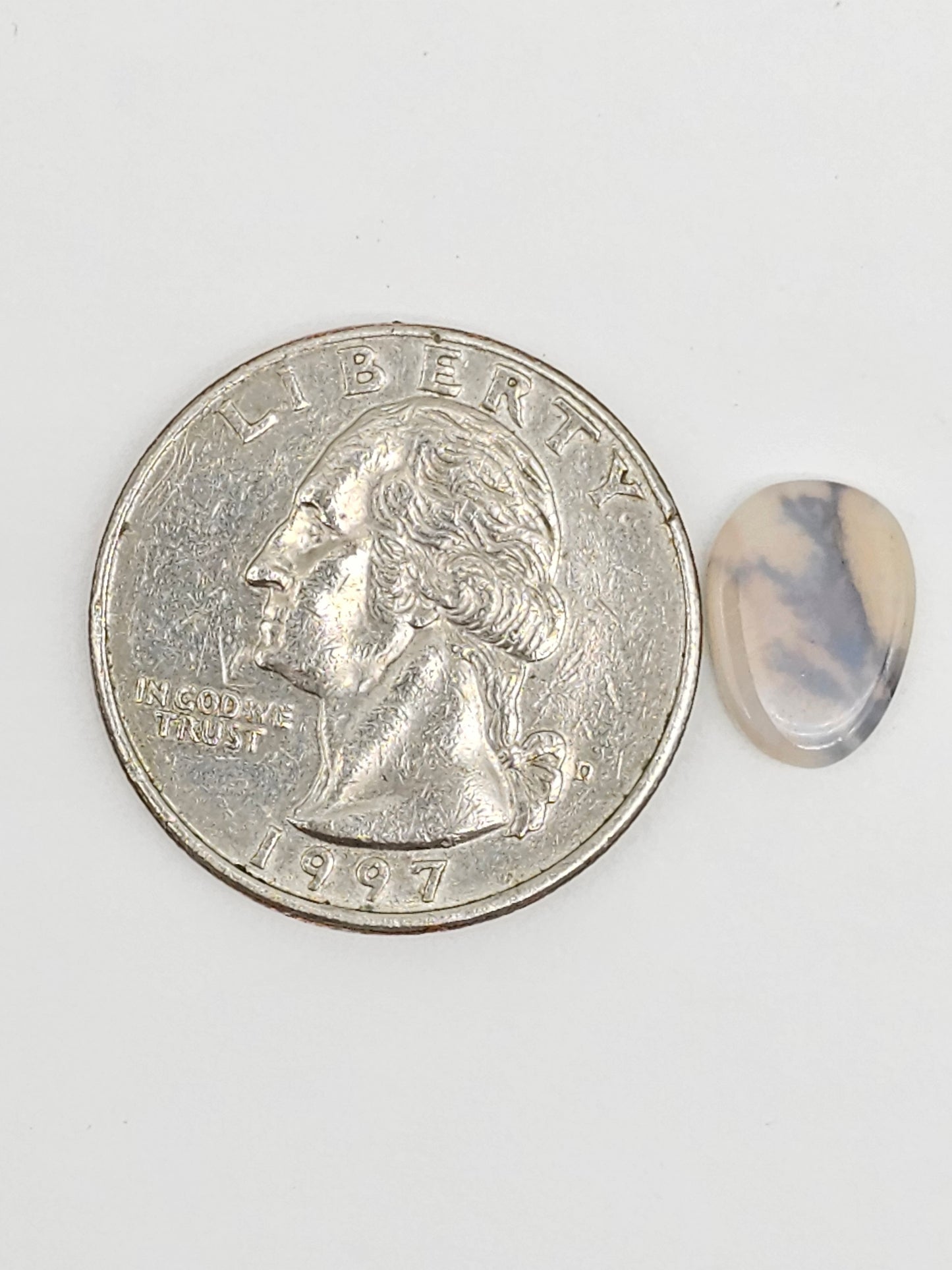 Scenic Dendritic Agate Cabochon – Natural Landscape Stone