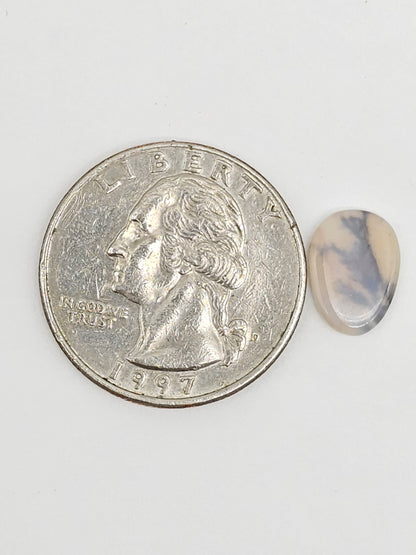 Scenic Dendritic Agate Cabochon – Natural Landscape Stone
