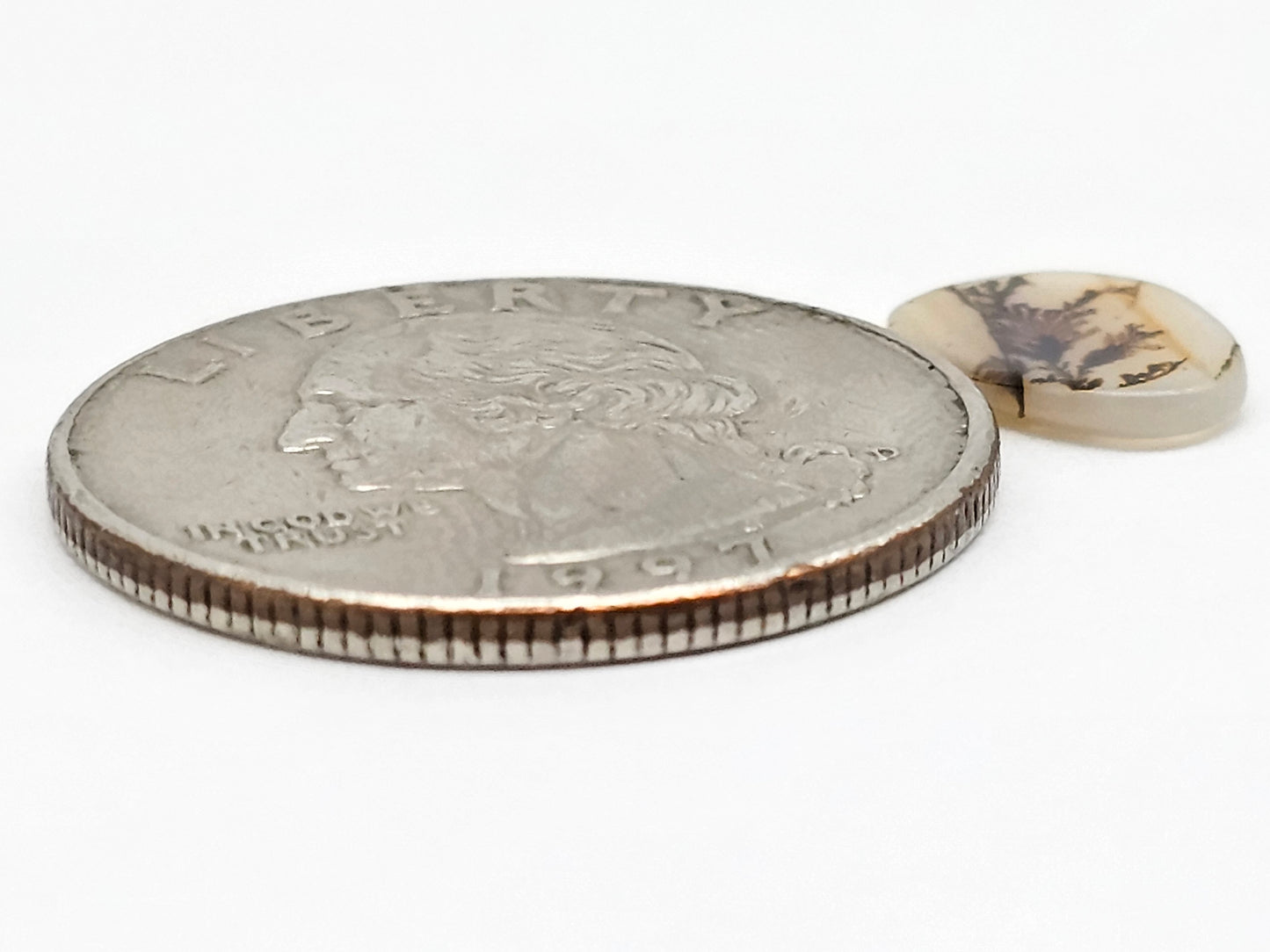 Scenic Dendritic Agate Cabochon – Natural Landscape Stone