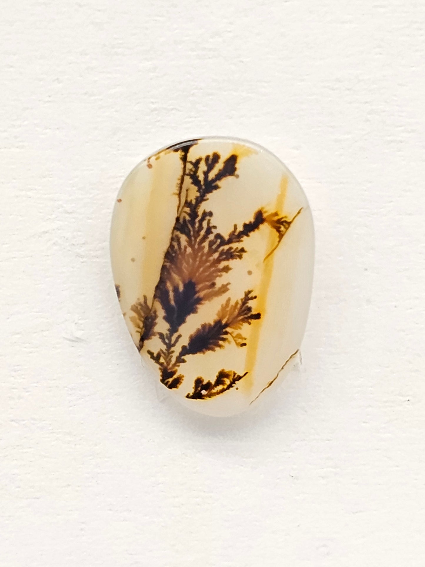 Scenic Dendritic Agate Cabochon – Natural Landscape Stone