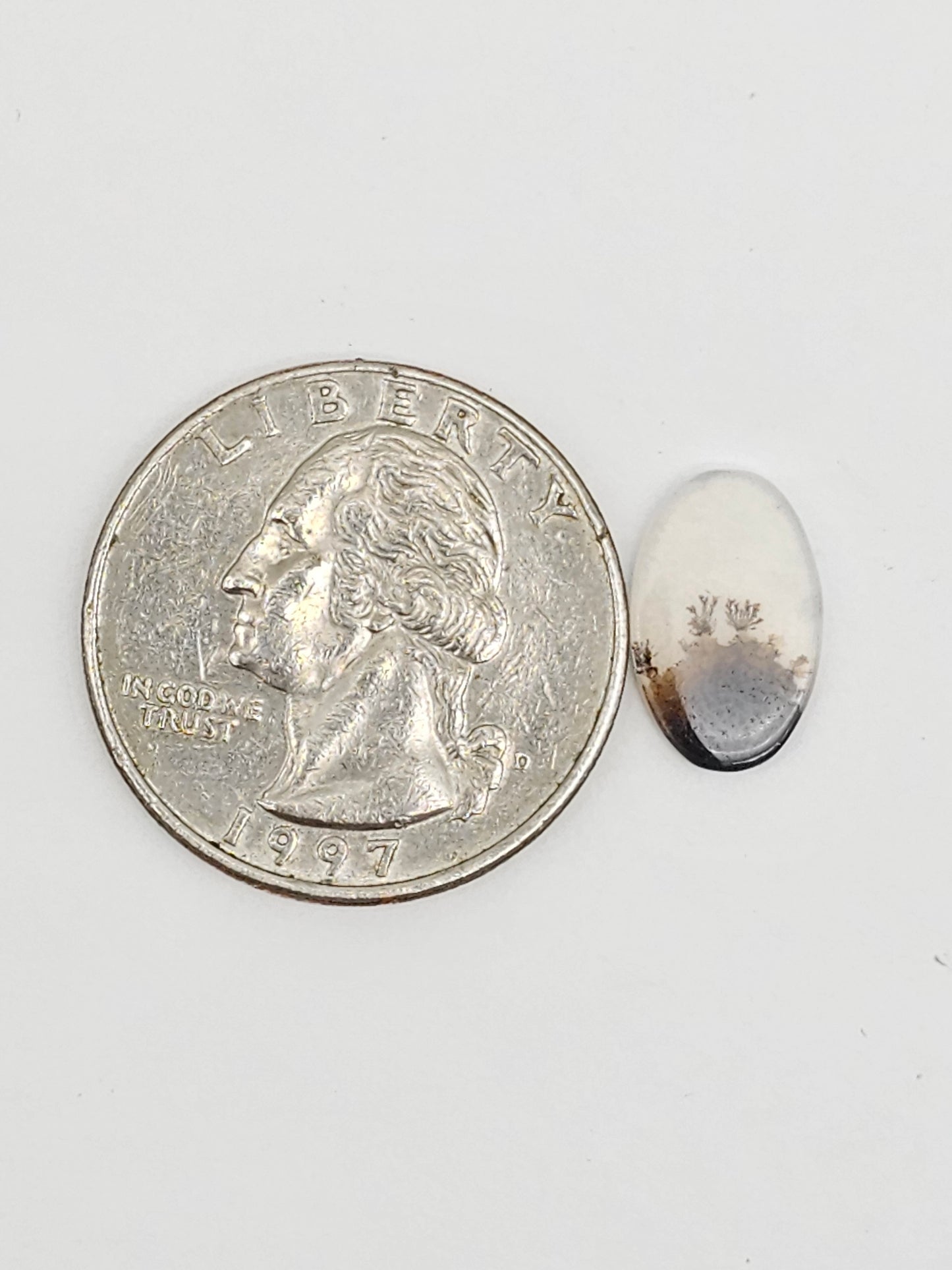 Scenic Dendritic Agate Cabochon – Natural Landscape Stone