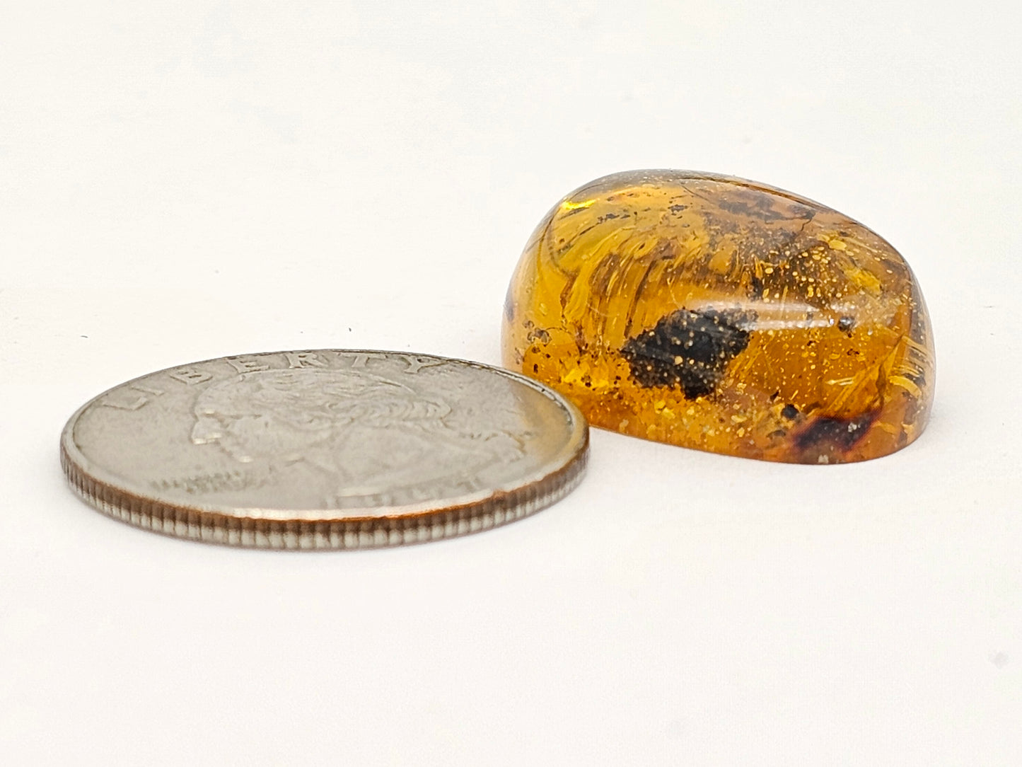 Real amber with insect inclusion